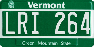 VT license plate LRI264
