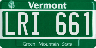 VT license plate LRI661
