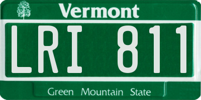 VT license plate LRI811