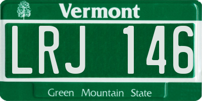 VT license plate LRJ146