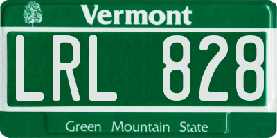 VT license plate LRL828
