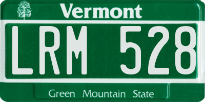 VT license plate LRM528