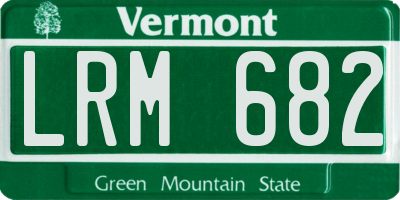 VT license plate LRM682