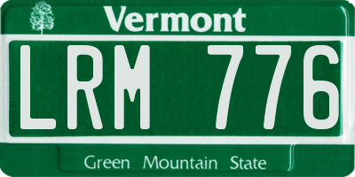 VT license plate LRM776