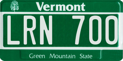 VT license plate LRN700