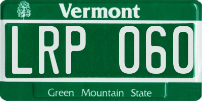 VT license plate LRP060