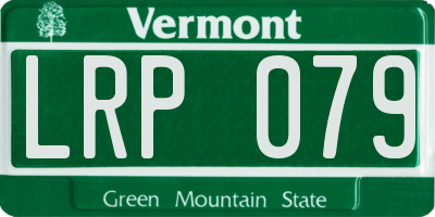 VT license plate LRP079