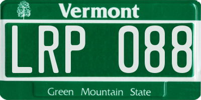VT license plate LRP088