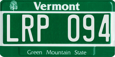 VT license plate LRP094