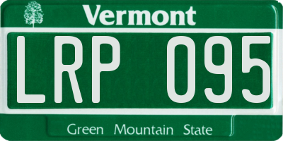 VT license plate LRP095