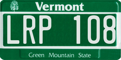 VT license plate LRP108