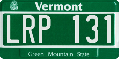 VT license plate LRP131