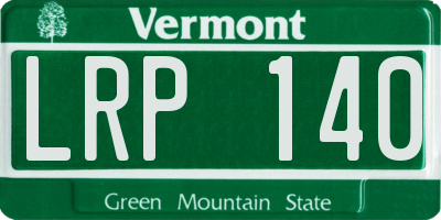 VT license plate LRP140