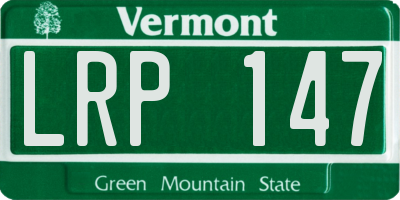 VT license plate LRP147