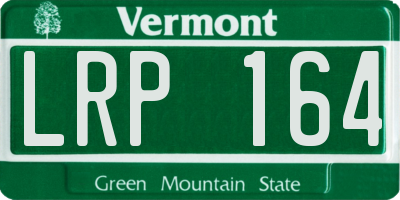 VT license plate LRP164