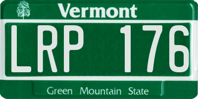 VT license plate LRP176