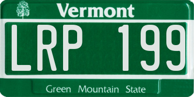 VT license plate LRP199