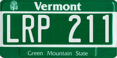 VT license plate LRP211