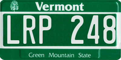 VT license plate LRP248