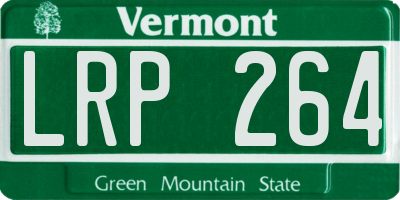 VT license plate LRP264