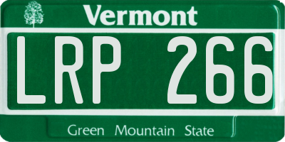 VT license plate LRP266