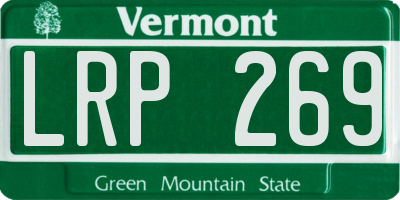 VT license plate LRP269