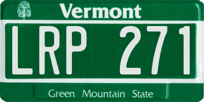 VT license plate LRP271