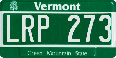VT license plate LRP273