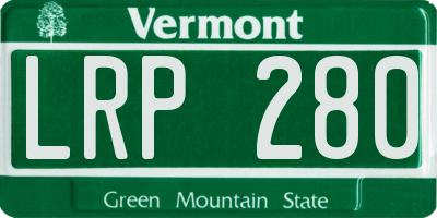 VT license plate LRP280