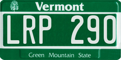 VT license plate LRP290