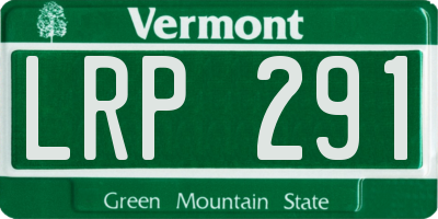 VT license plate LRP291