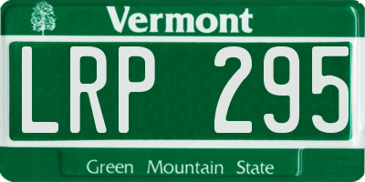 VT license plate LRP295