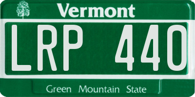 VT license plate LRP440