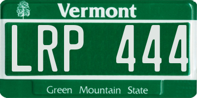 VT license plate LRP444