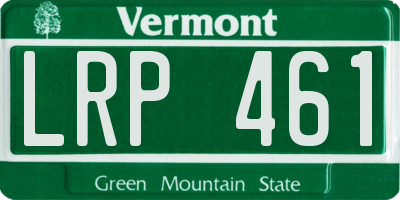 VT license plate LRP461