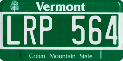 VT license plate LRP564
