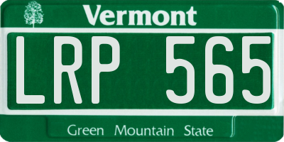 VT license plate LRP565