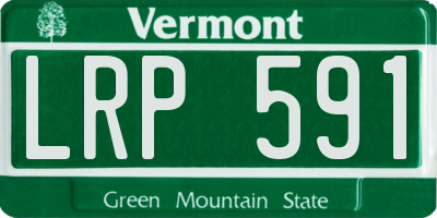 VT license plate LRP591