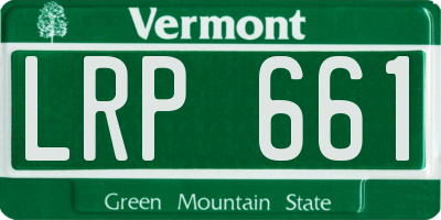 VT license plate LRP661