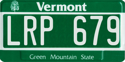 VT license plate LRP679