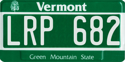 VT license plate LRP682