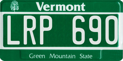 VT license plate LRP690