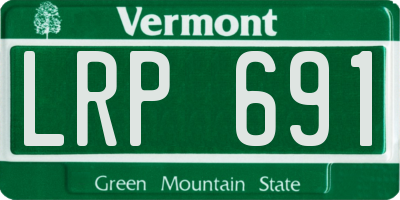 VT license plate LRP691