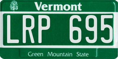 VT license plate LRP695