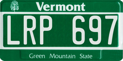 VT license plate LRP697