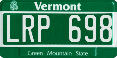 VT license plate LRP698