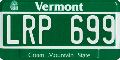 VT license plate LRP699