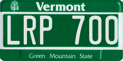 VT license plate LRP700