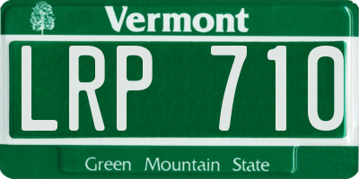 VT license plate LRP710