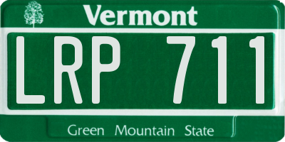 VT license plate LRP711